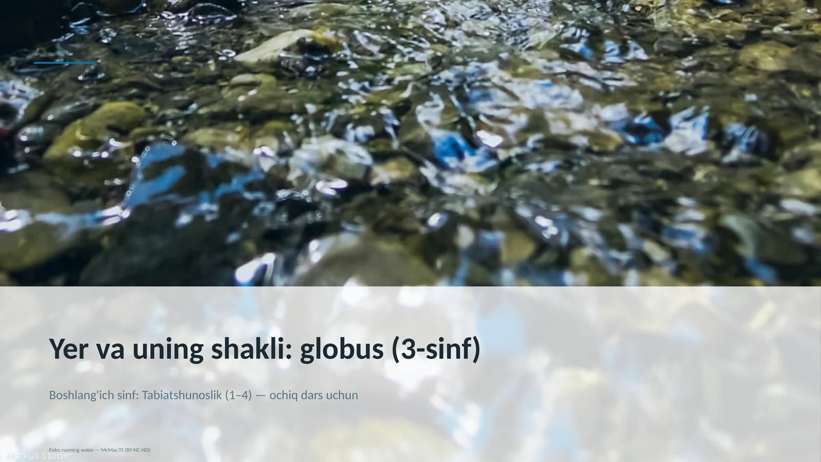 Yer va uning shakli: globus (3-sinf)