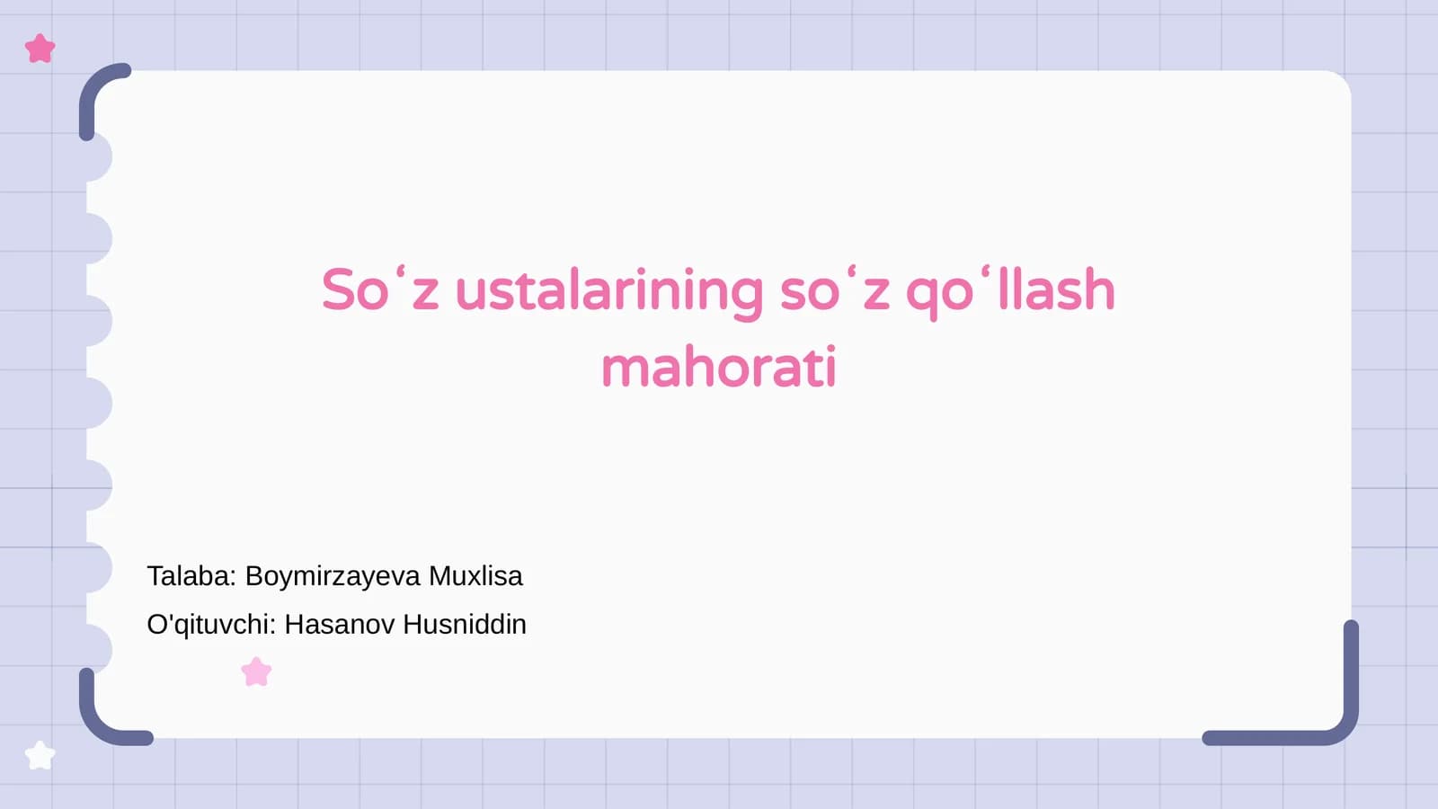 Soʻz ustalarining soʻz qoʻllash mahorati