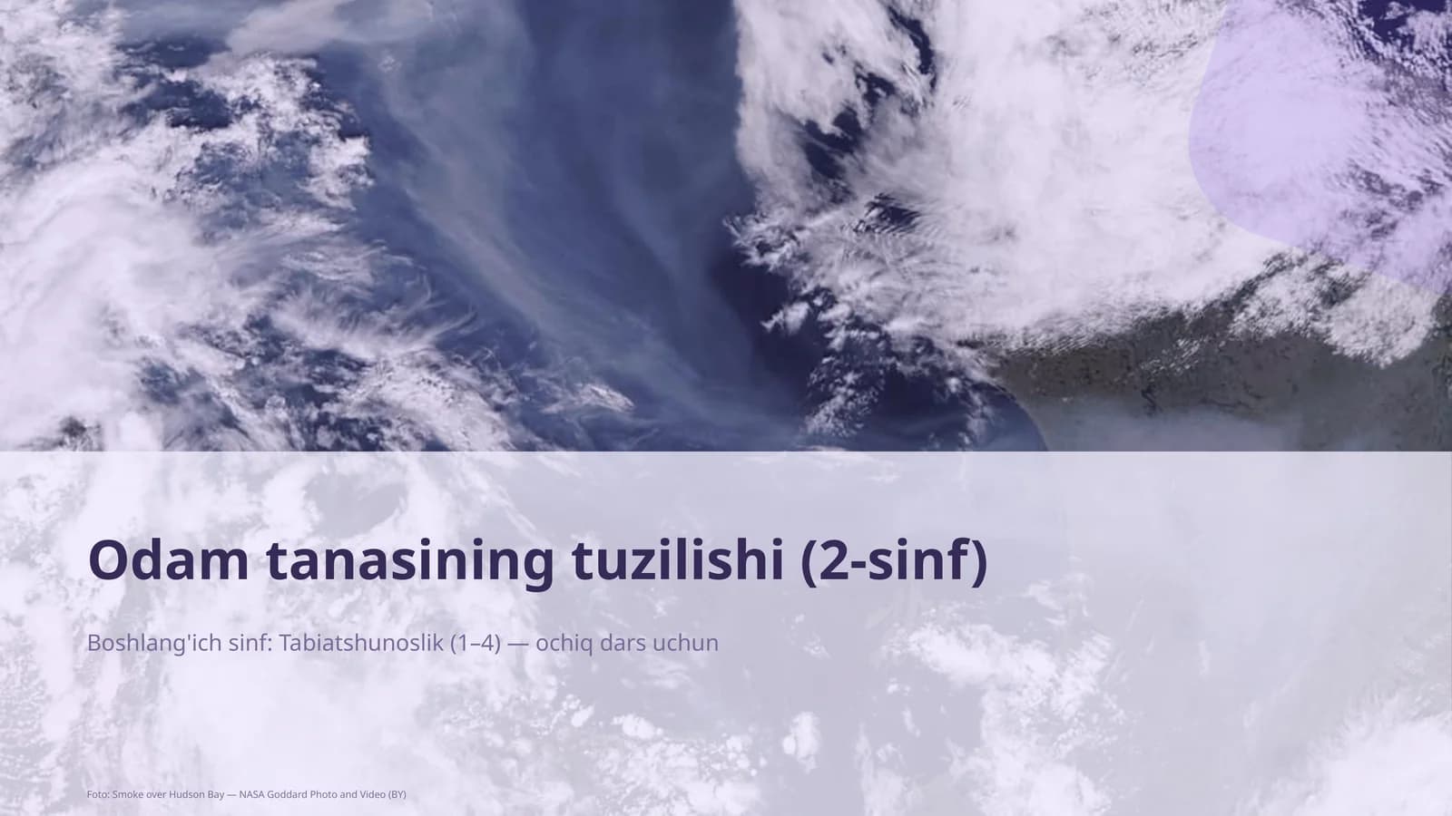 Odam tanasining tuzilishi (2-sinf)