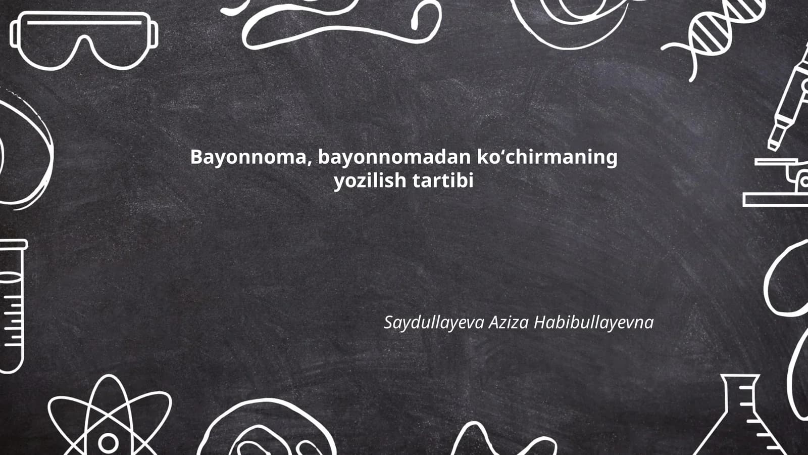 Bayonnoma, bayonnomadan koʻchirmaning yozilish tartibi