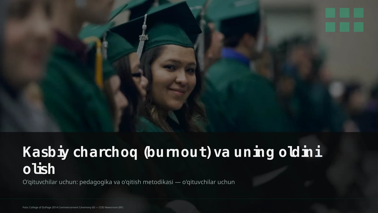 Kasbiy charchoq (burnout) va uning oldini olish