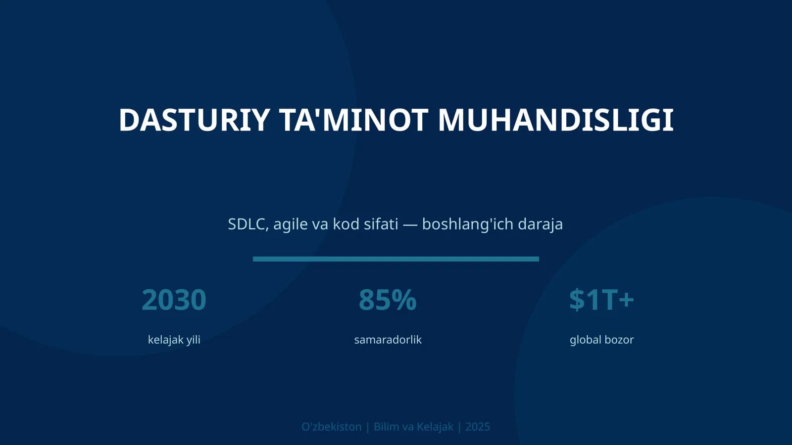 DASTURIY TA'MINOT MUHANDISLIGI