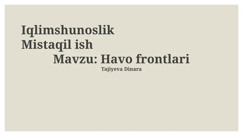 Iqlimshunoslik