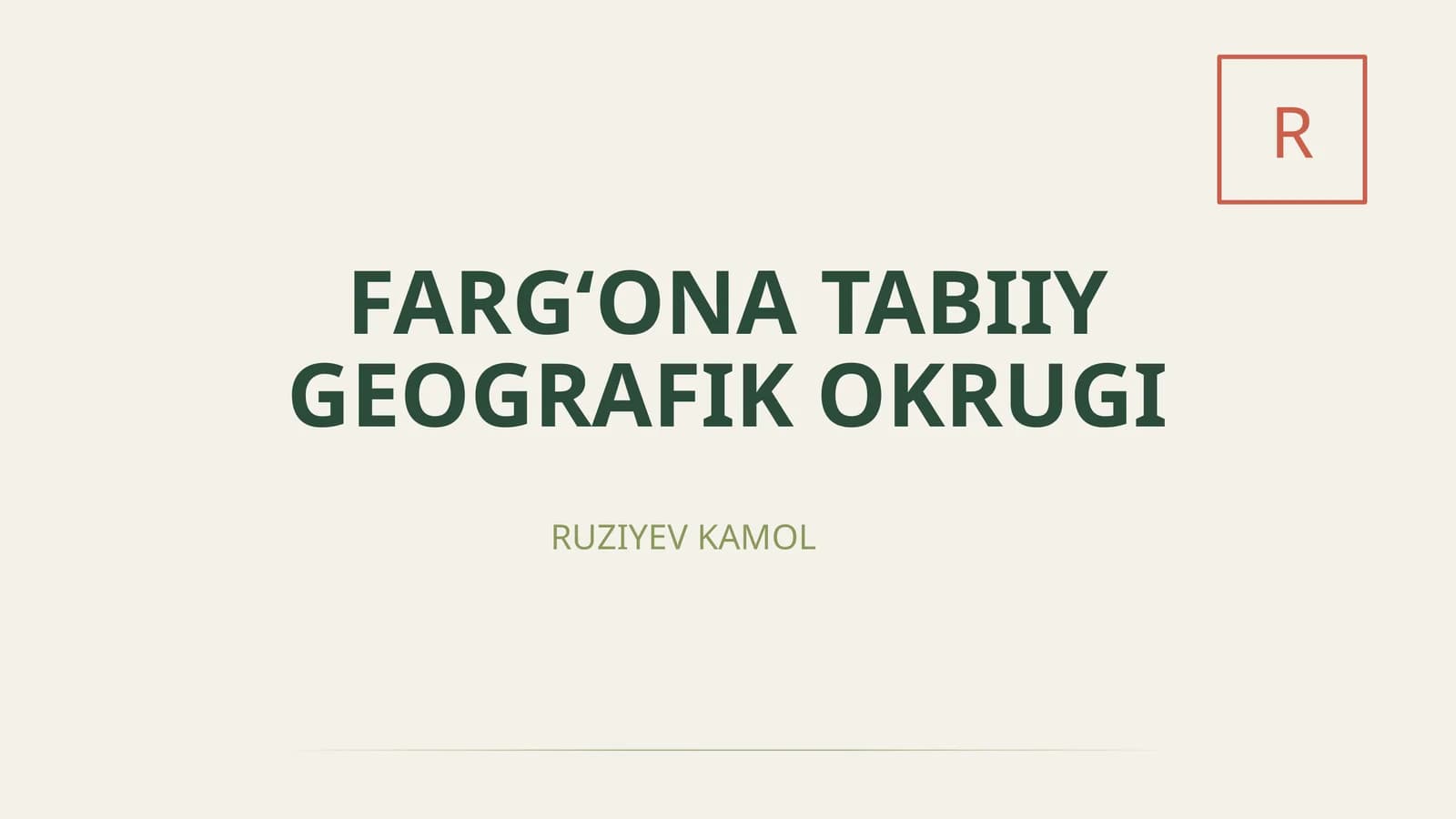 FARG‘ONA TABIIY GEOGRAFIK OKRUGI