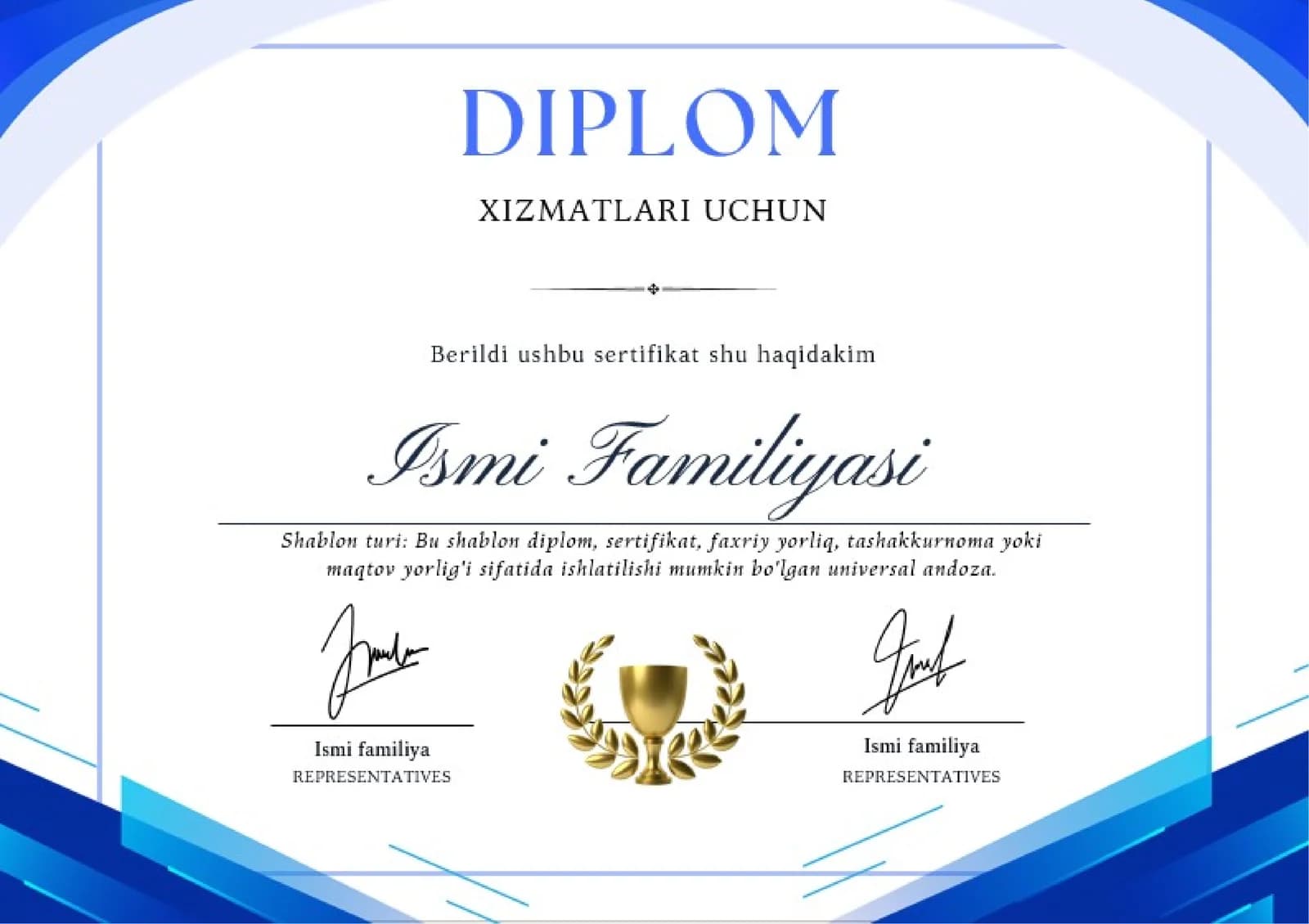 Shablon diplom