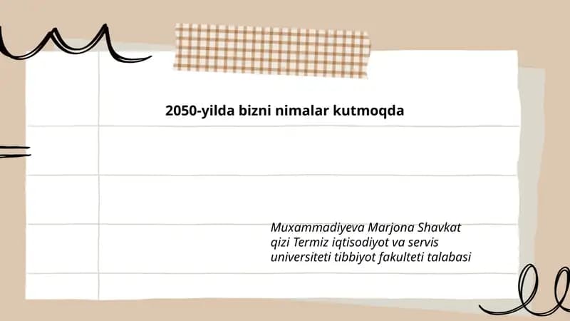 2050-yilda bizni nimalar kutmoqda