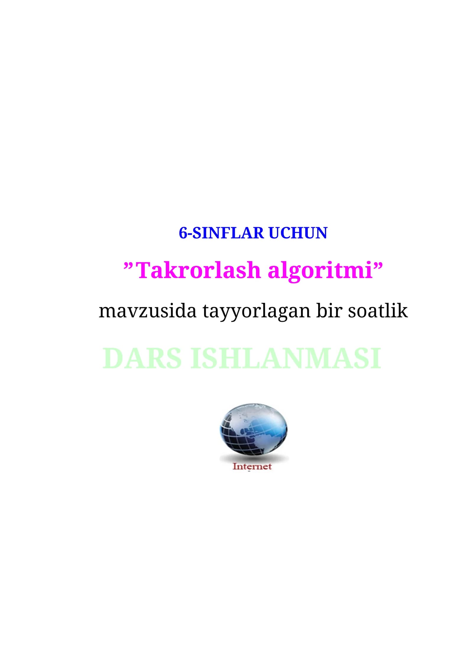 Takrorlash algoritmi