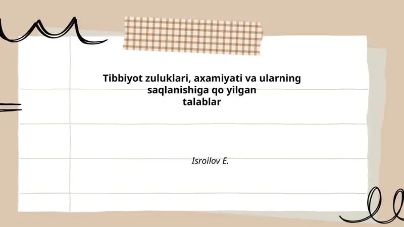 Tibbiyot zuluklari