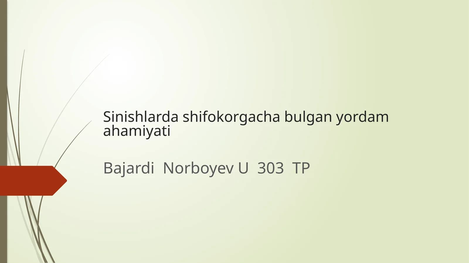 Sinishlar dasturining potential buyirma miqyosida ahamiyati