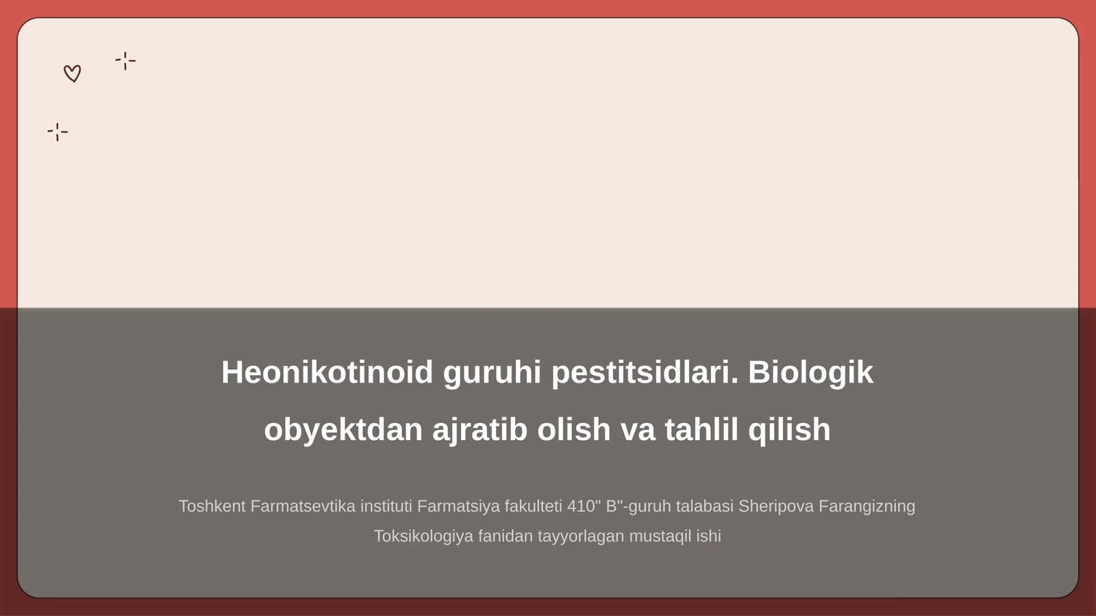 Heonikotinoid guruhi pestitsidlari