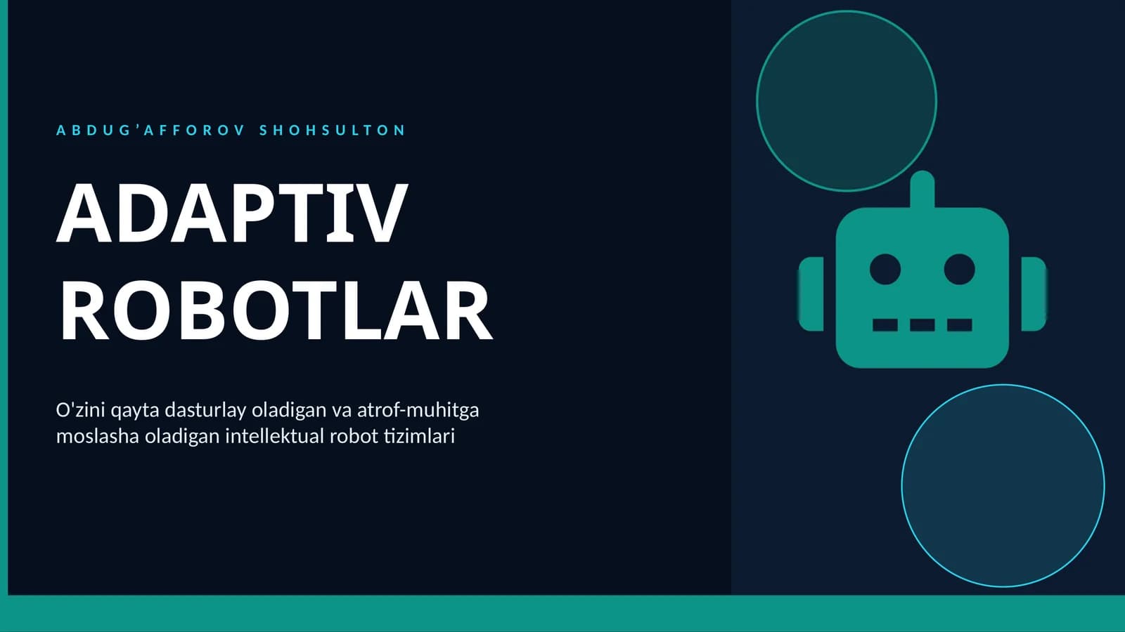 Adaptiv Robotlar