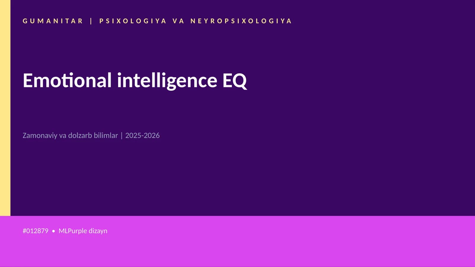 Emotional intelligence EQ