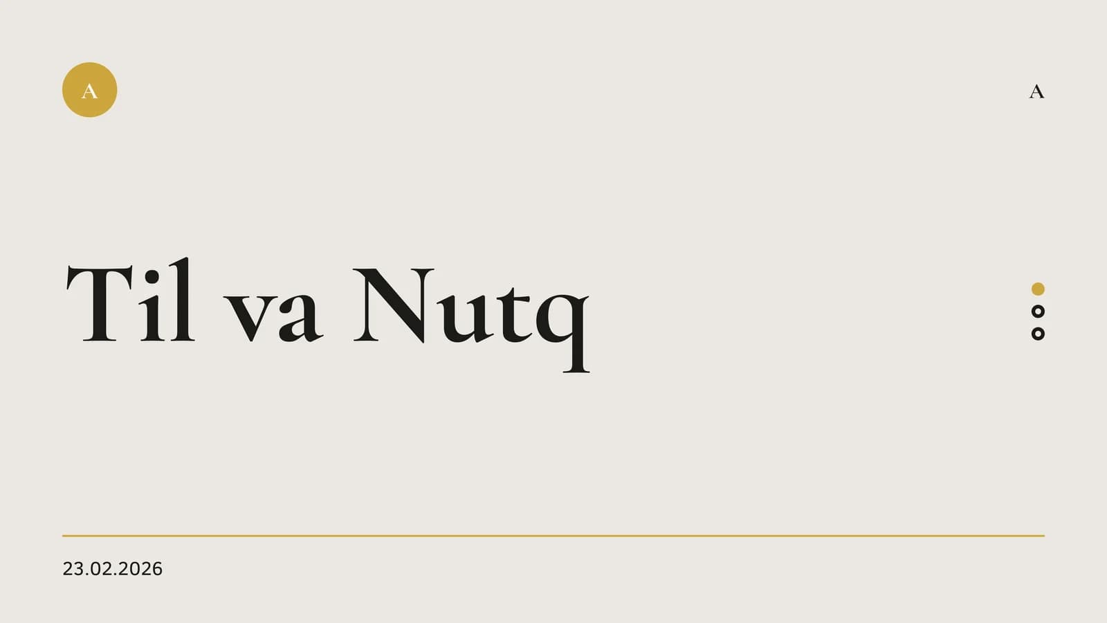 Til va Nutq