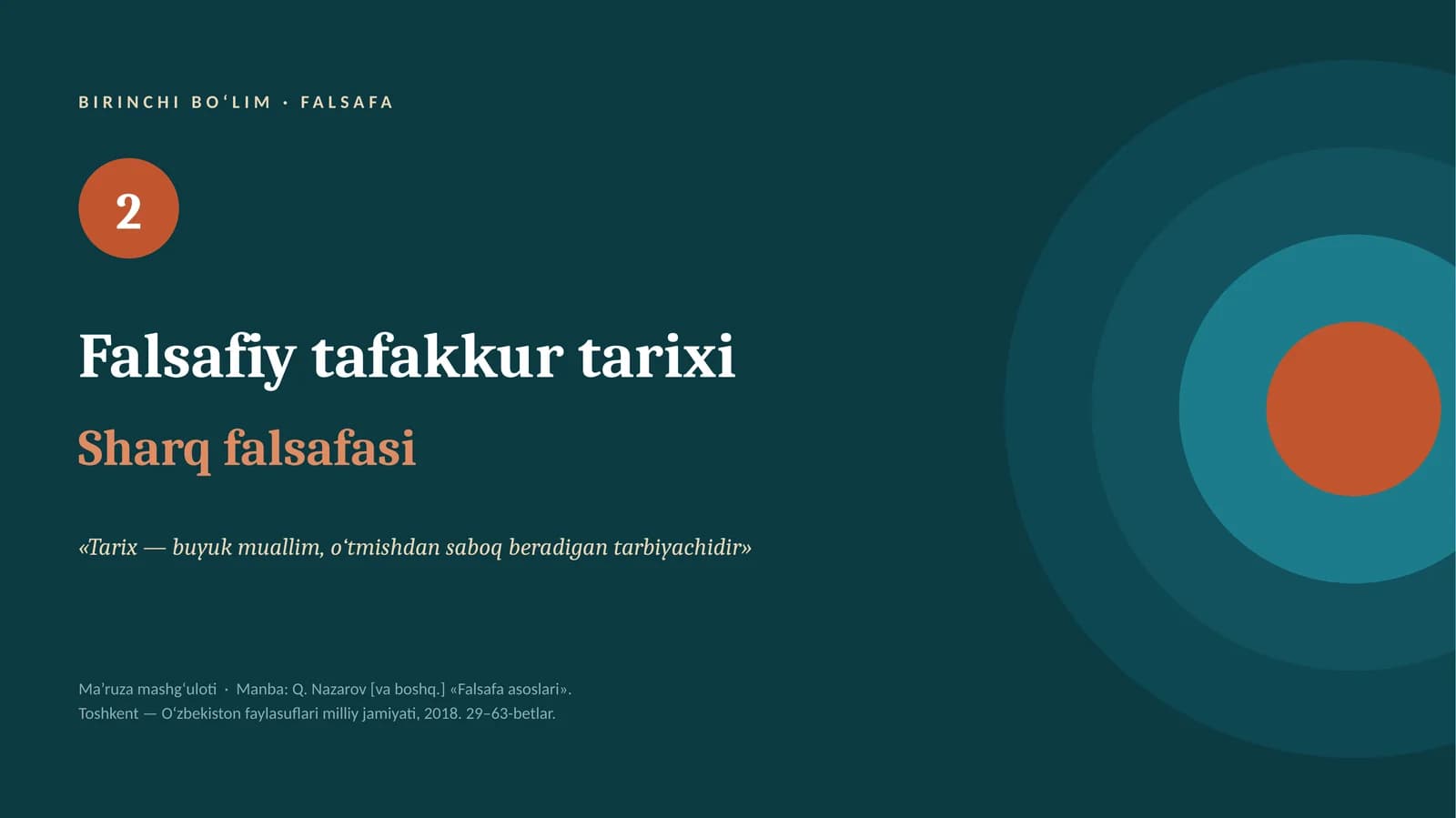Falsafiy tafakkur tarixi