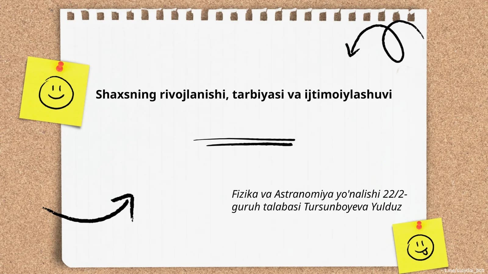 Shaxsning rivojlanishi, tarbiyasi va ijtimoiylashuvi