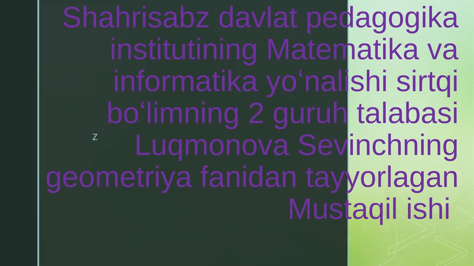 Vektorlar algebrasining fizika bilan bogʻliqligi