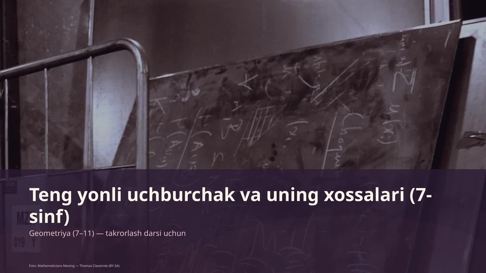 Teng yonli uchburchak va uning xossalari (7-sinf)