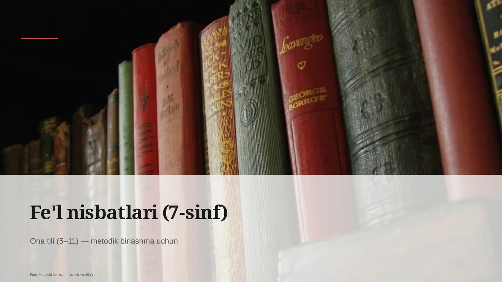 Fe'l nisbatlari (7-sinf)
