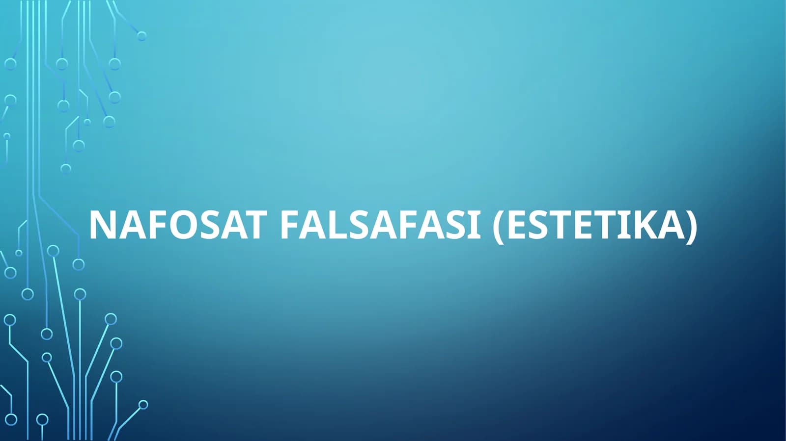 Nafosat falsafasi (estetika)