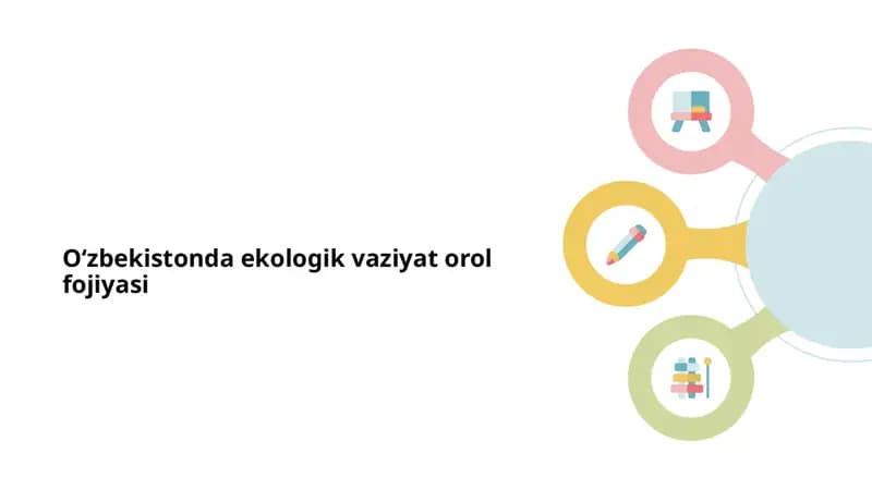Oʻzbekistonda ekologik vaziyat orol fojiyasi