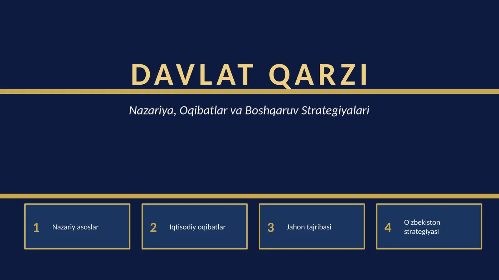 DAVLAT QARZI