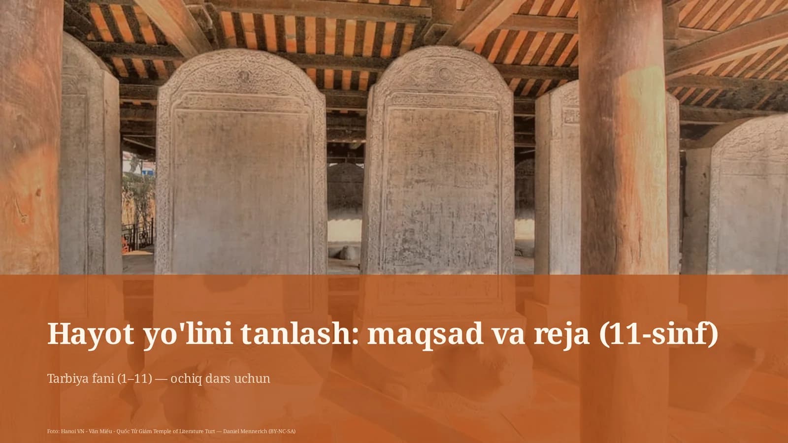 Hayot yo'lini tanlash: maqsad va reja (11-sinf)