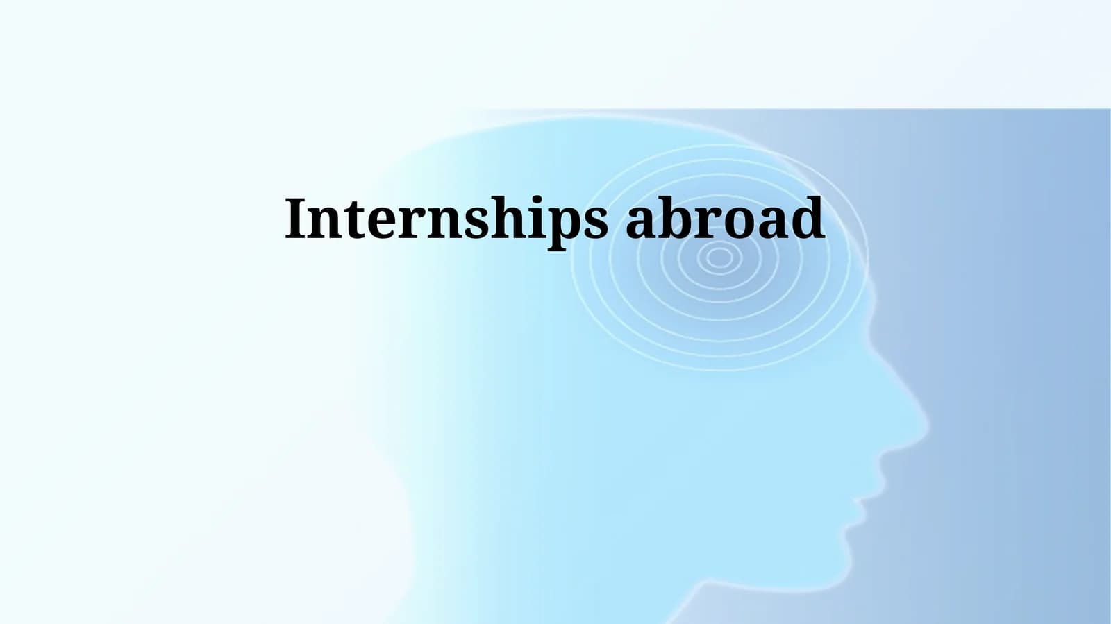 Internships abroad