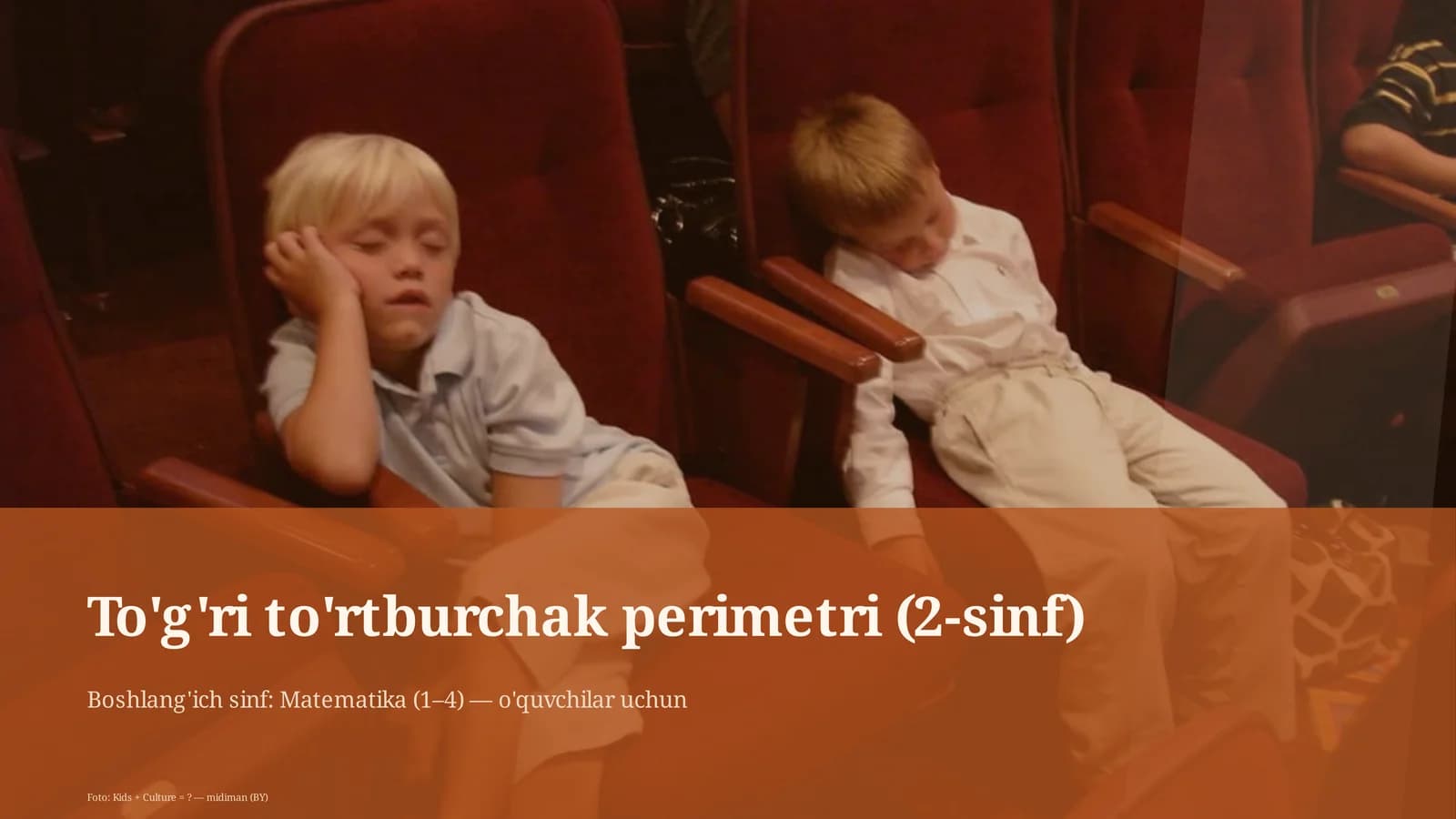 To'g'ri to'rtburchak perimetri (2-sinf)