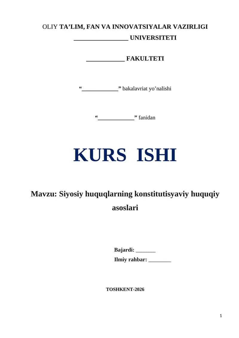Siyosiy huquqlar