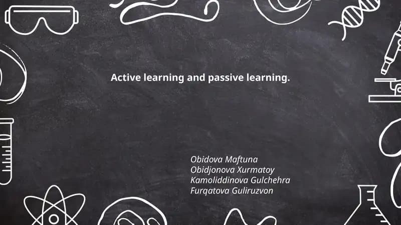 Active learning vs Passive learning