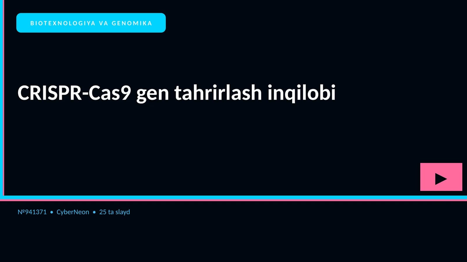 CRISPR-Cas9 gen tahrirlash inqilobi