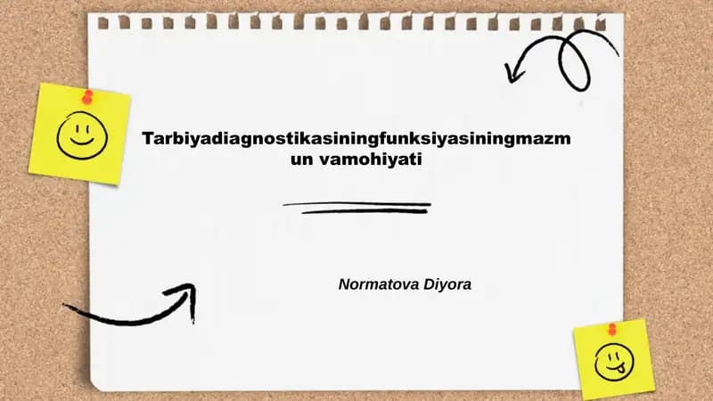 Tarbiyadiagnostikasining funksiyasi