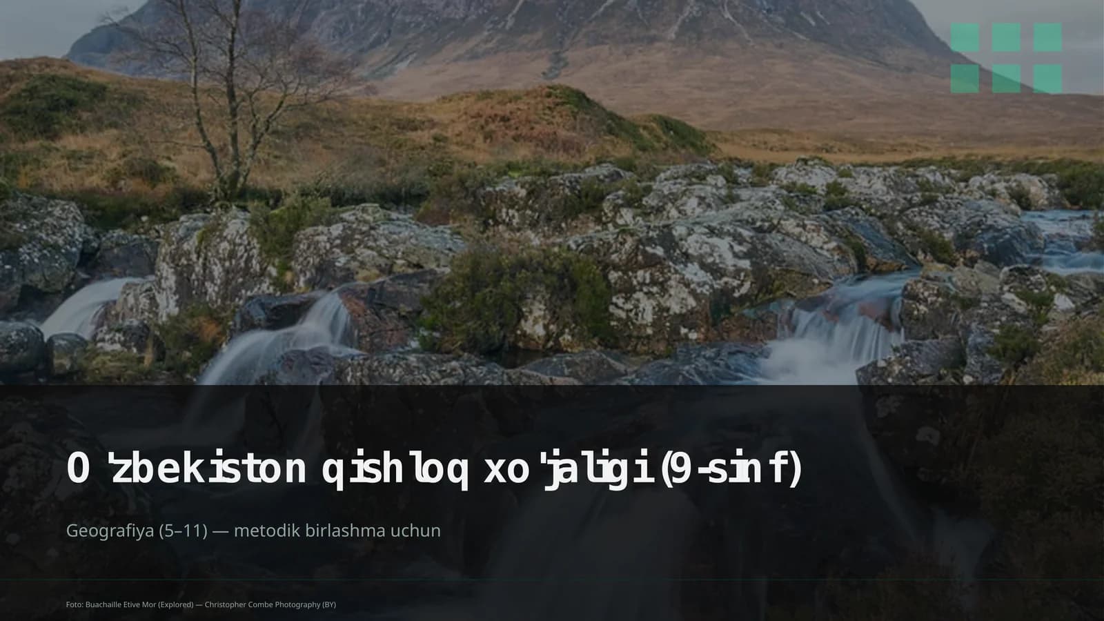Geografiya (5–11) — metodik birlashma uchun