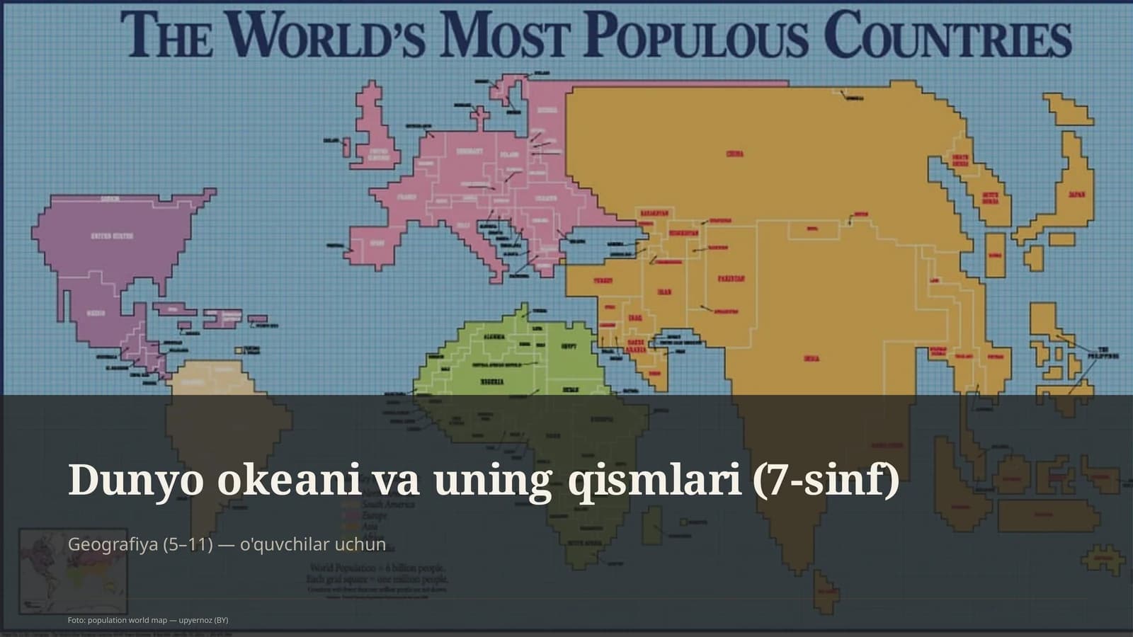 Dunyo okeani va uning qismlari (7-sinf)