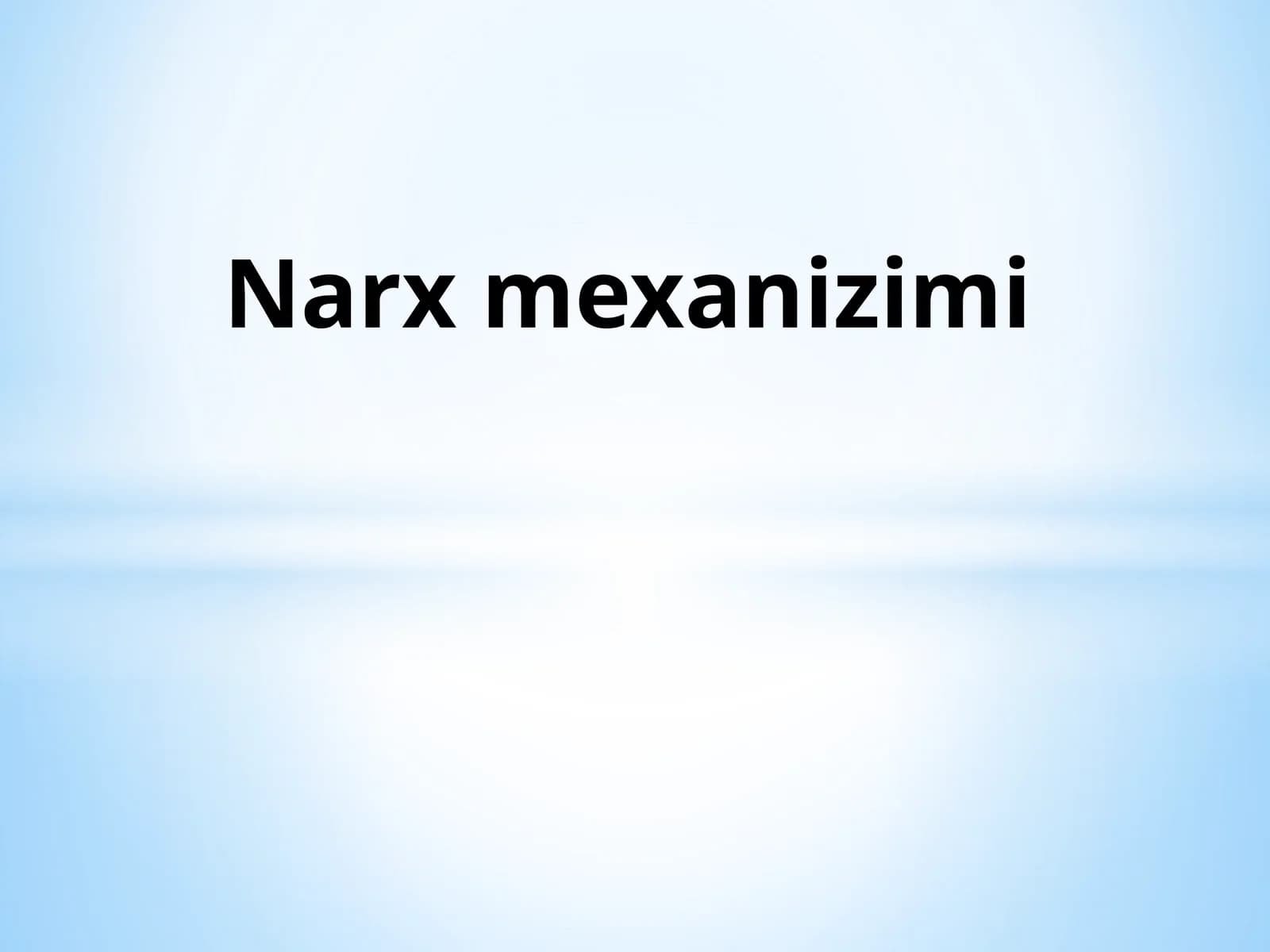 Narx mexanizimi