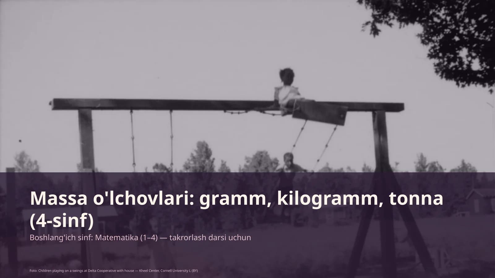 Boshlang'ich sinf: Matematika (1–4) — takrorlash darsi uchun