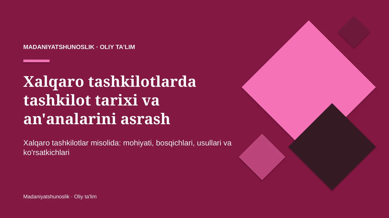 xalqaro tashkilotlarda tashkilot tarixi va an'analarini asrash 4170