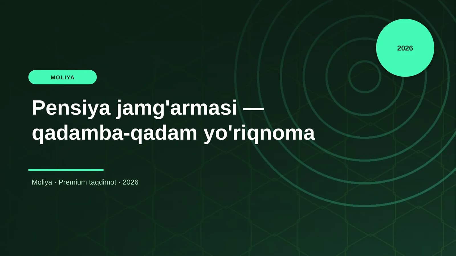Pensiya jamg'armasi — qadamba-qadam yo'riqnoma