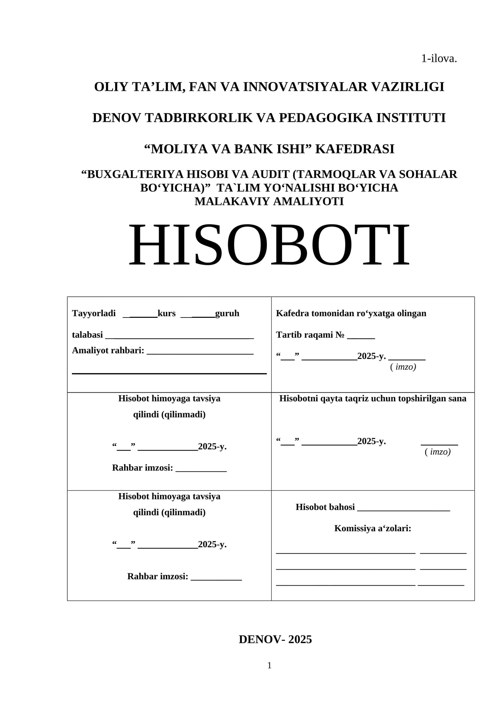 Beruniy Agrotexnologiya Texnikum MALAKAVIY AMALIYOTI