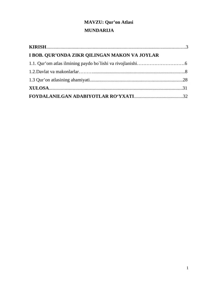 Qur’on Atlasi