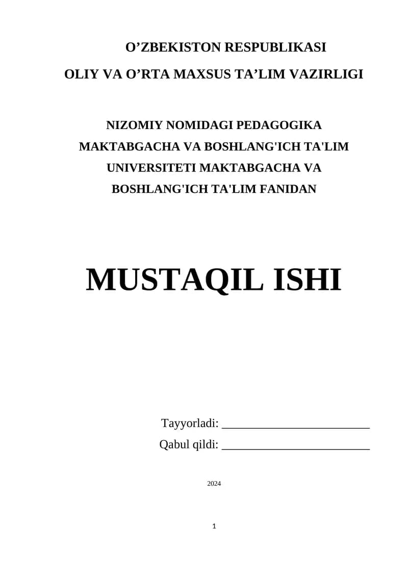 Maktabgacha Ta'lim Tashkilotining Oila Hamkorligi