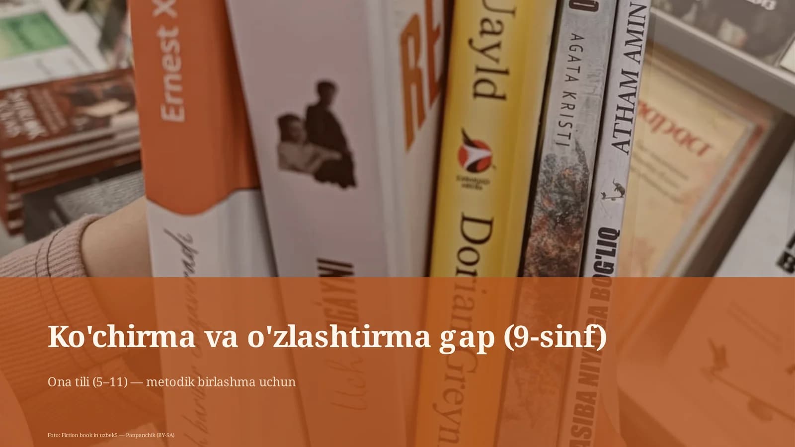 Ko'chirma va o'zlashtirma gap (9-sinf)