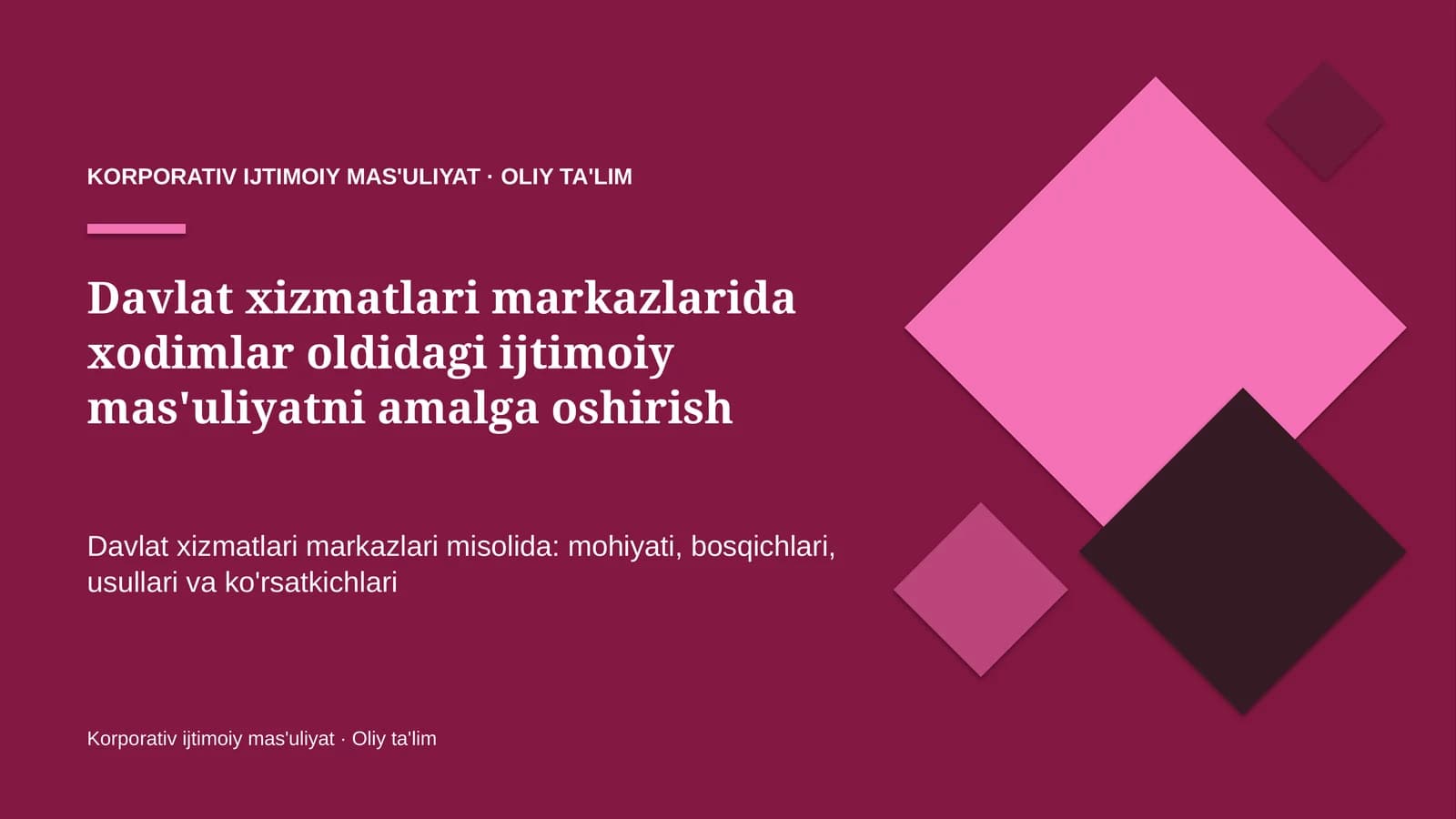 davlat xizmatlari markazlarida xodimlar oldidagi ijtimoiy mas'uliyatni amalga oshirish 2359