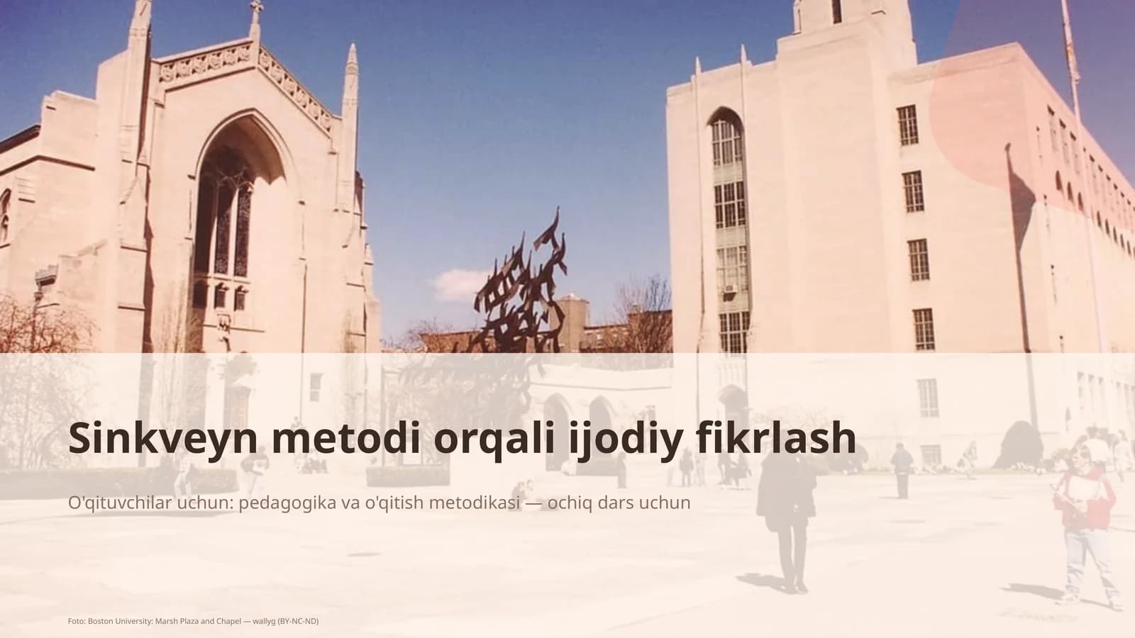 Sinkveyn metodi orqali ijodiy fikrlash