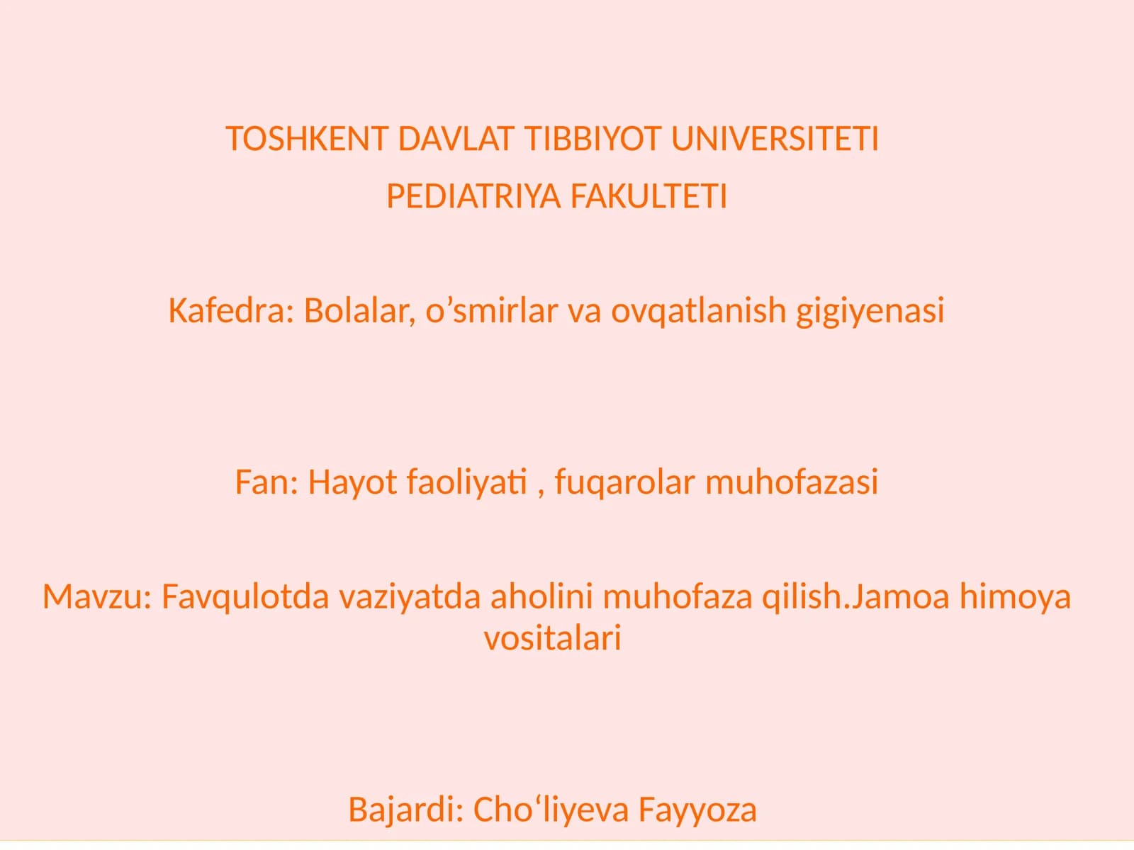 Favqulotdavaziyatdaaholinimuhofazaqilish.Jamoahimoyavositalari