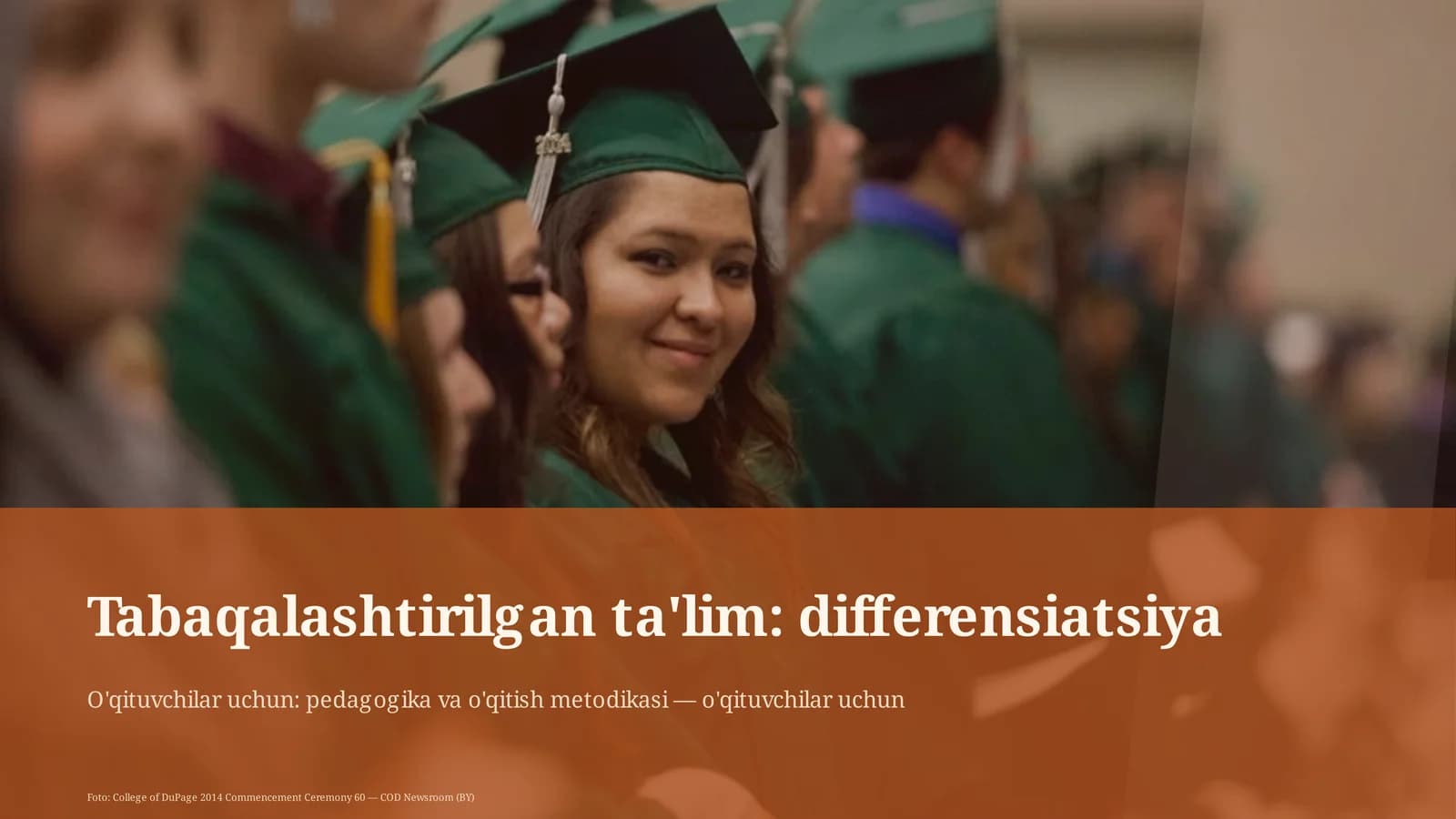 Tabaqalashtirilgan ta'lim: differensiatsiya