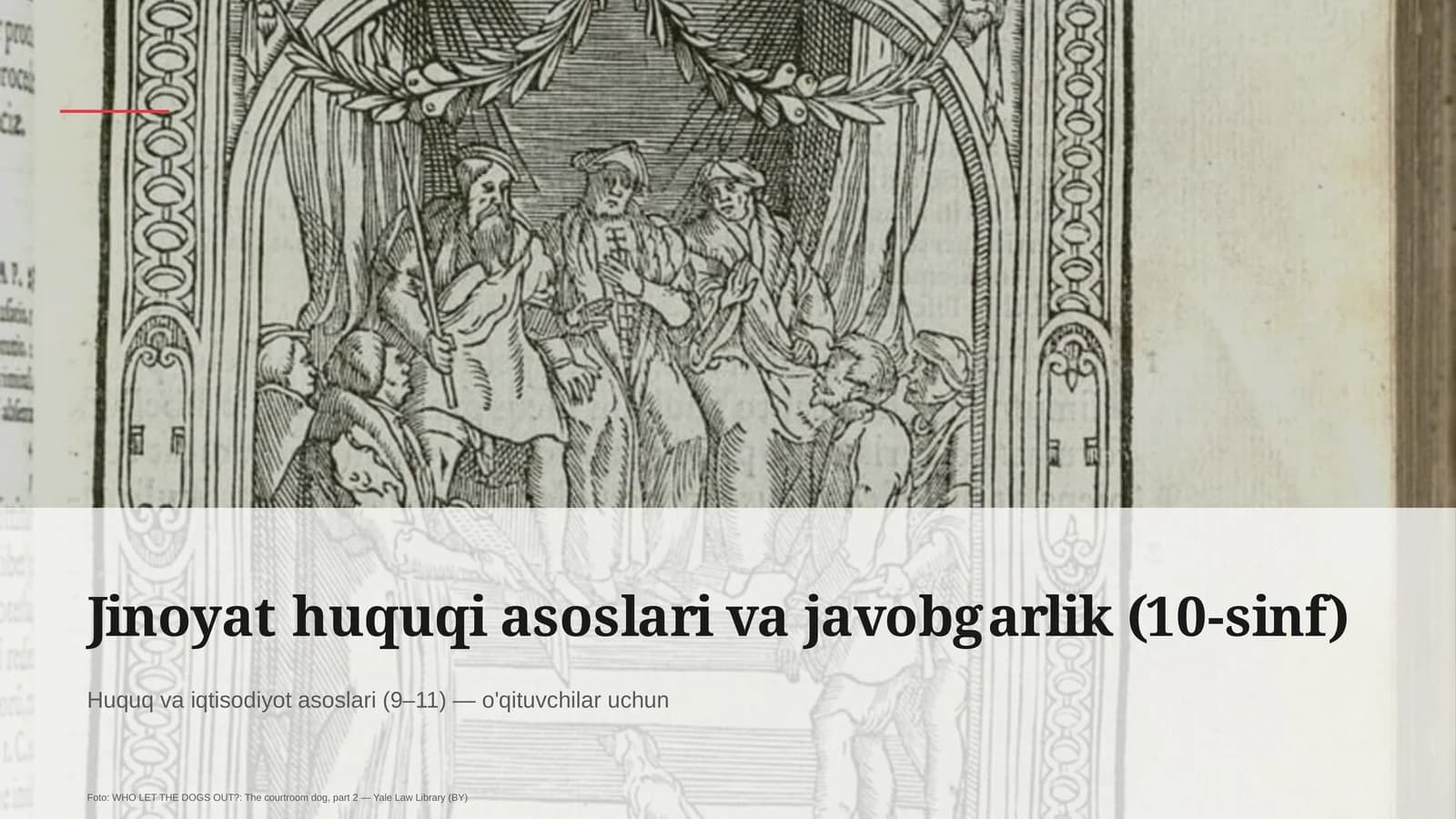 Jinoyat huquqi asoslari va javobgarlik (10-sinf)