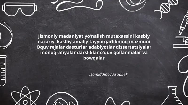 Jismoniy Madaniyat Yoʻnalish
