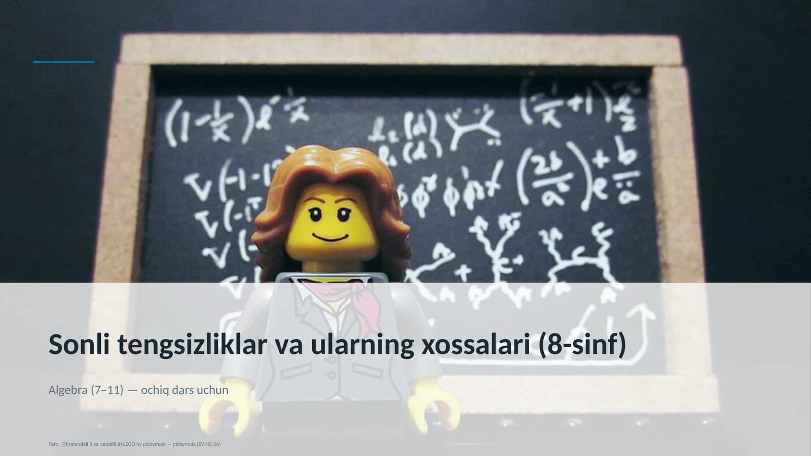 Sonli tengsizliklar va ularning xossalari (8-sinf)
