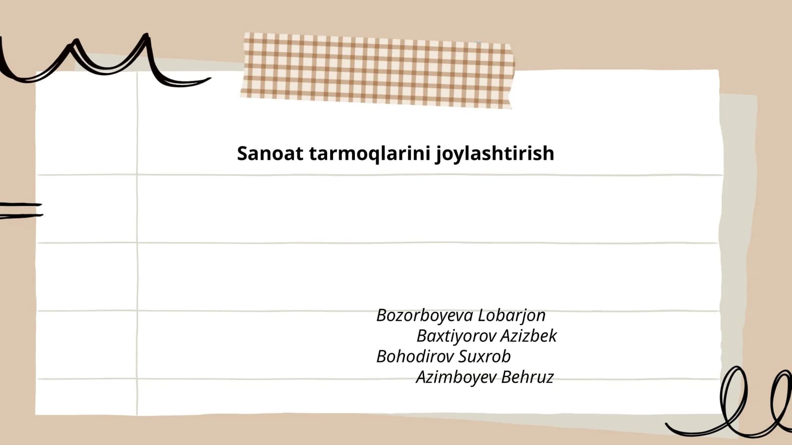 Sanoat tarmoqlarini joylashtirishning nazariy asoslari